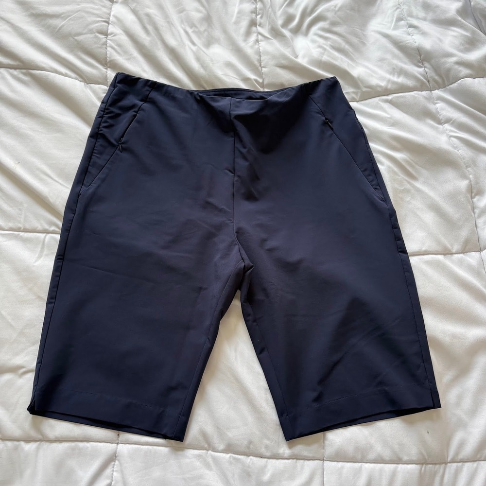 Tail Golf Shorts Womens 12 Blue Pull On Tennis Activewear Quiet Luxury Preppy